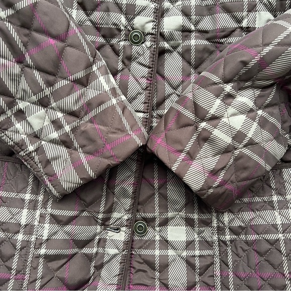 STUDIO WORKS QUILTED BROWN PLAID JACKET SIZE L - Picture 6 of 14